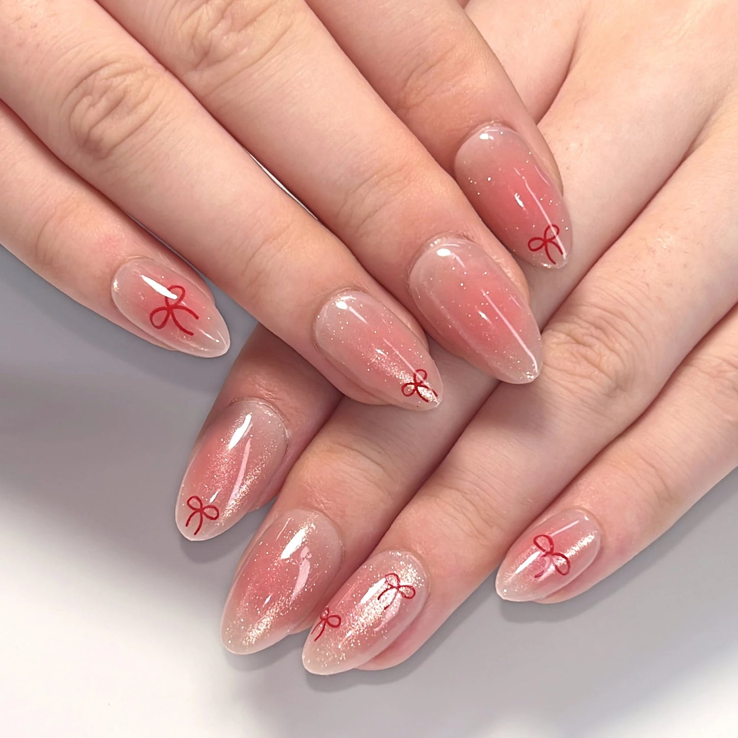 White French Short 3D Press on Nails