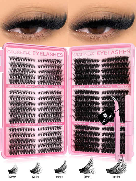 Lash Clusters Kit Cat Lashes 640 Pcs with Lash Bond & Seal Cluster